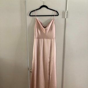 Amsale Chloe Satin Bridesmaid Dress